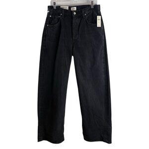 Citizens Of Humanity Black Relaxed AYLA Baggy Cuffed Crop Jeans NWT $268